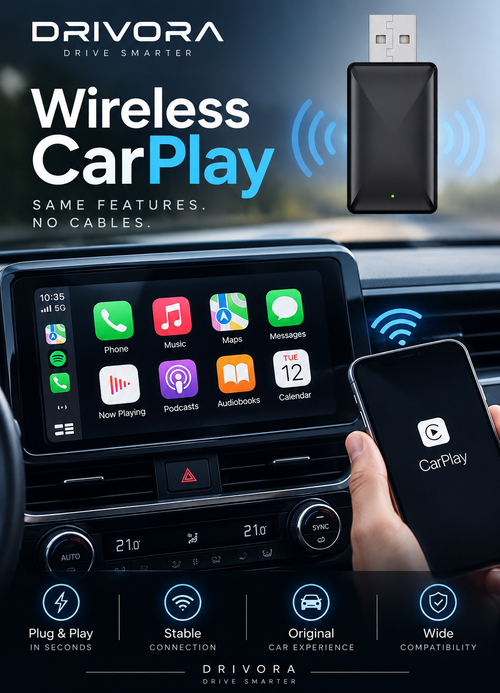 DRIVORA Wireless CarPlay Adapter